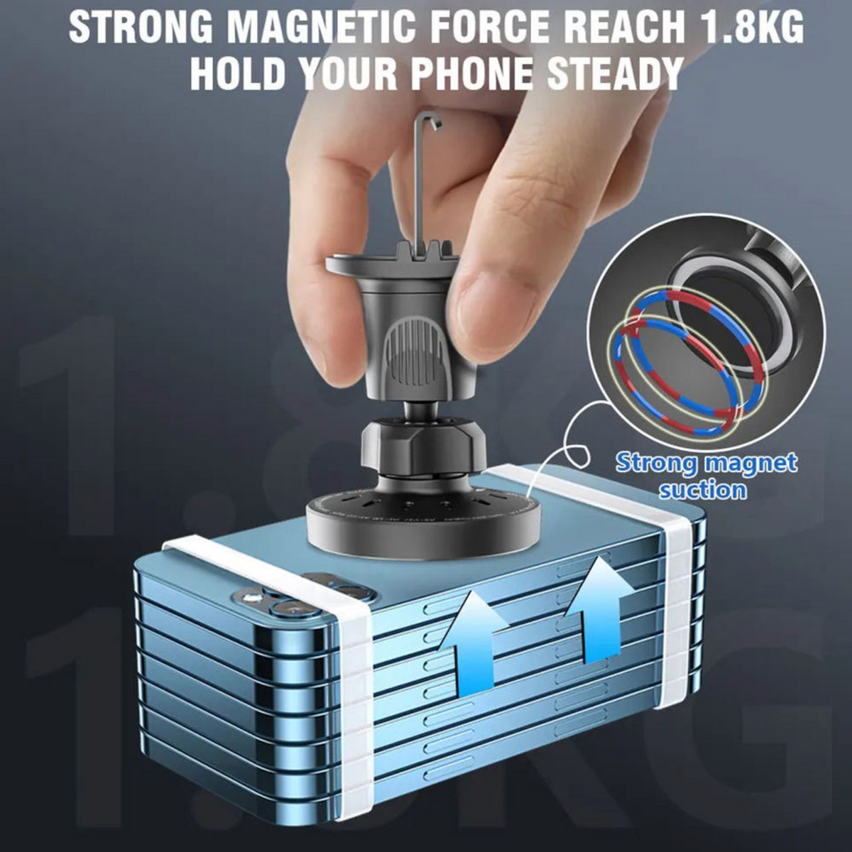 Magnetic Car Phone Holder – Secure Hands-Free Mount
