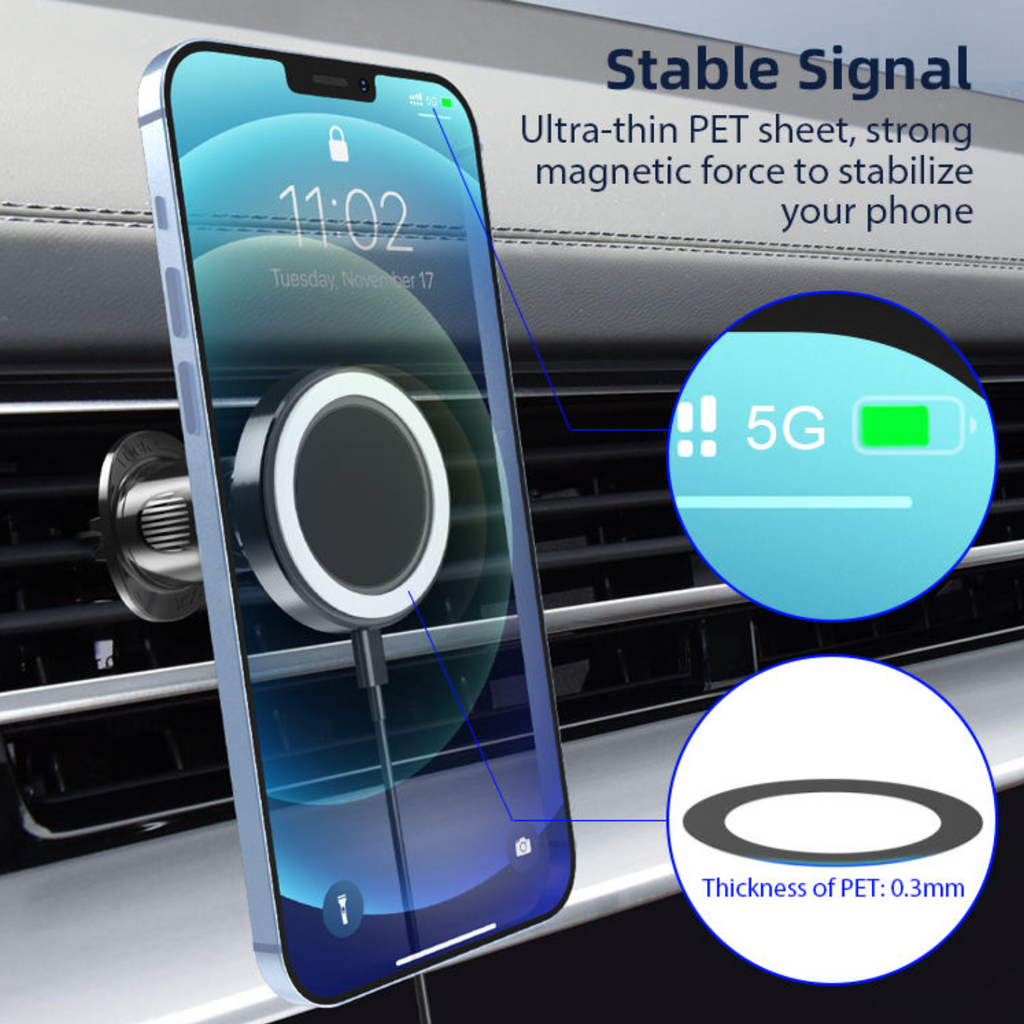 Magnetic Car Phone Holder – Secure Hands-Free Mount