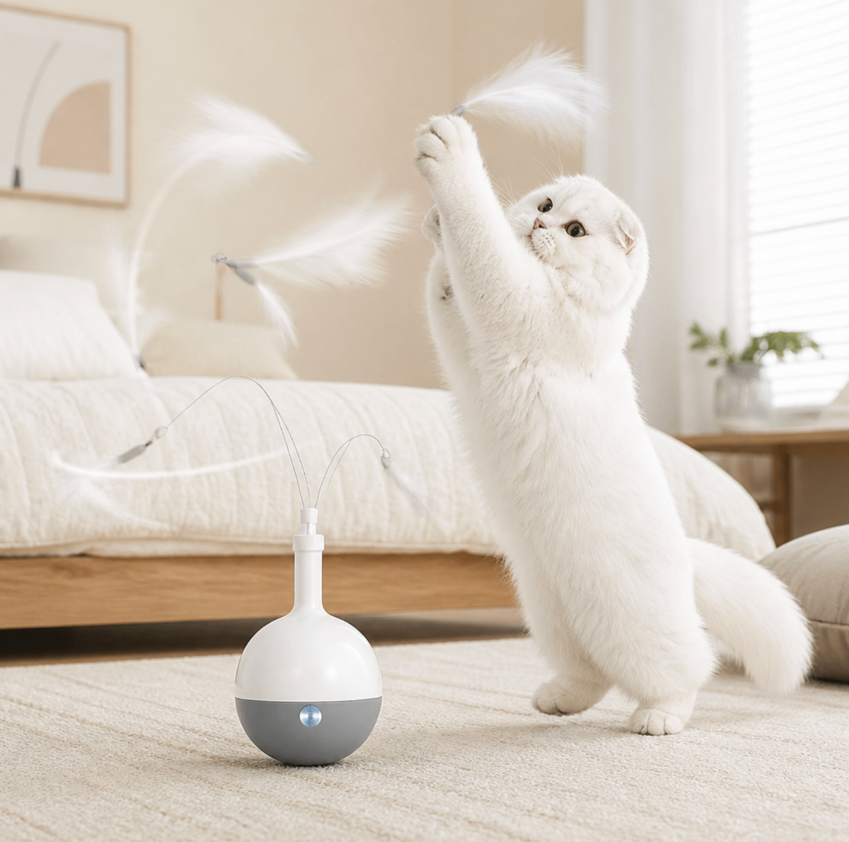 Automatic 360° Interactive Cat Tumbler Toy