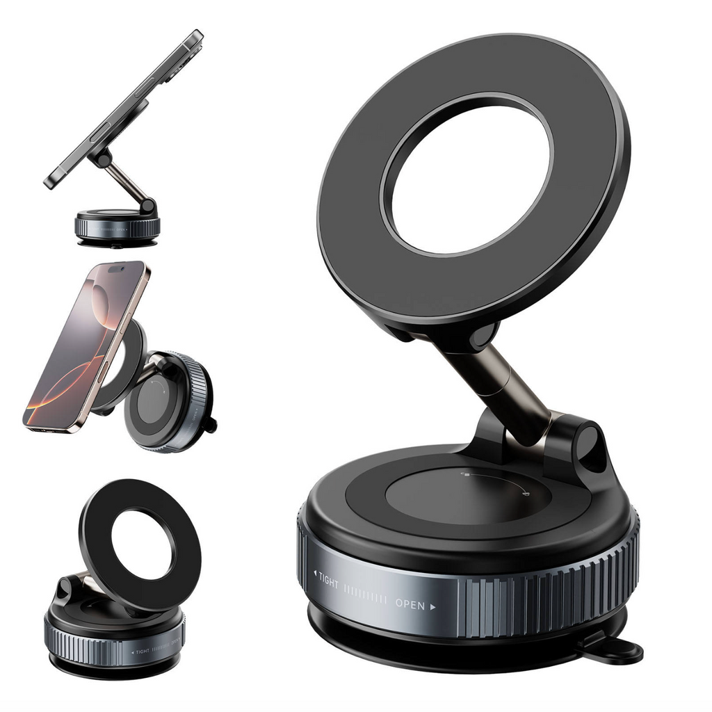 Magnetic Suction Car Phone Mount – 360° Adjustable Phone Holder